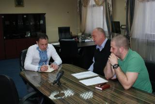 Зустріч учасників АТО з Дніпродзержинським міським головою